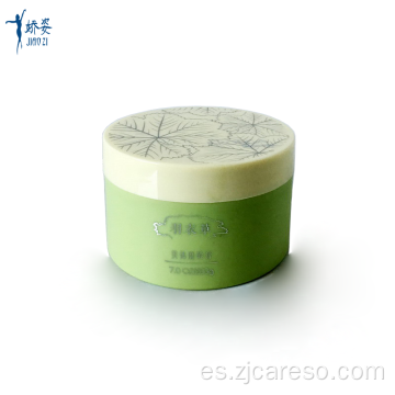 Tarro de crema verde PP de pared gruesa de 200 ml